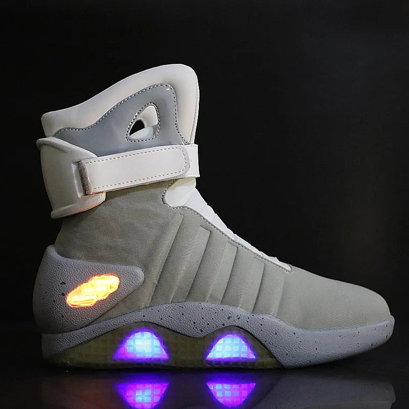 Skateboarding Shoes New Led Boots for Men,Women,Boys and Girls USB Rechargeable Glowing Shoes Man Party Shoes Cool Soldier Boots