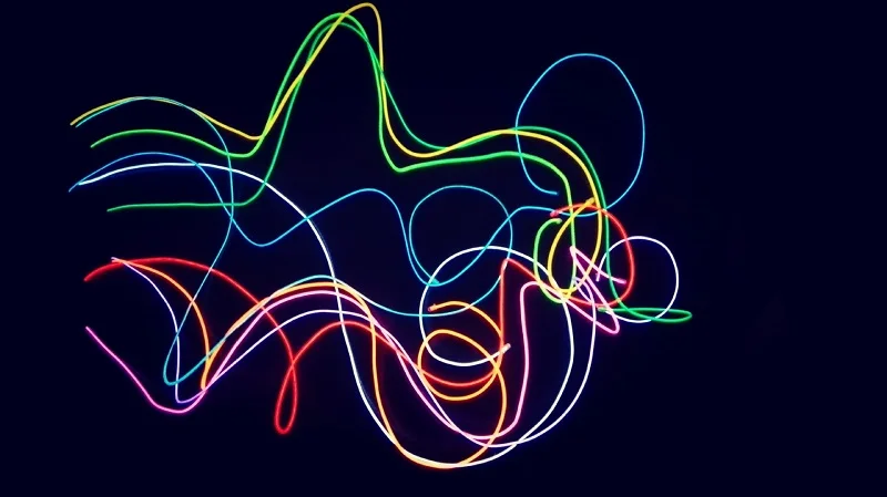 1m 3m 5m Glow EL Wire Neon Cable for Christmas Dance Party DIY Costumes Multicolor Illuminated Light AA Battery Lamp LED Strip