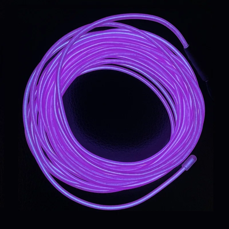 1m 3m 5m Glow EL Wire Neon Cable for Christmas Dance Party DIY Costumes Multicolor Illuminated Light AA Battery Lamp LED Strip