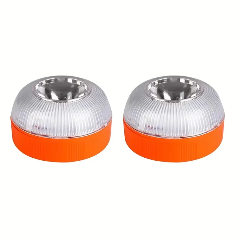 V16 Car warning strobe light, ultra-bright LED, night safety flashing light, strong magnet suction roof light, warning light