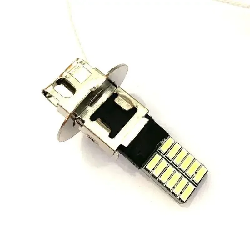 2Pcs H3 LED Headlight Car Fog Light Bulbs Auto Driving Running Lamps 12000LM 80W 12V 24V