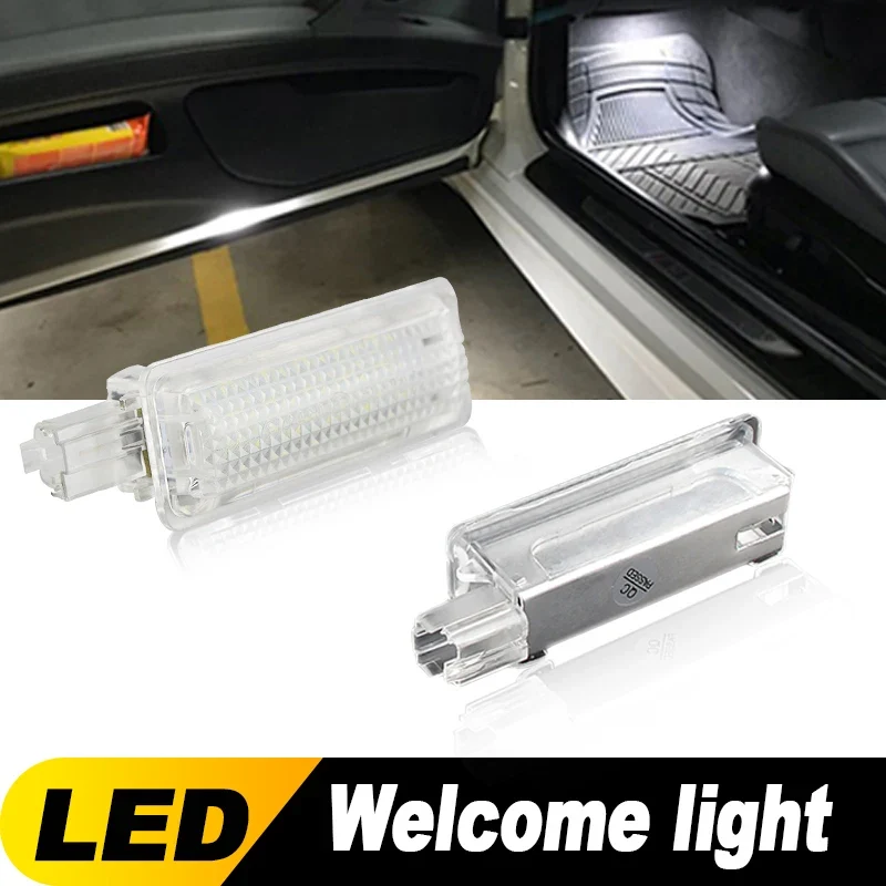 1pc/2pcs Car LED Welcome Projector Courtesy Door Light for Ford Focus Kuga 2013~up Canbus DC12V Bright Interior Led Lights White