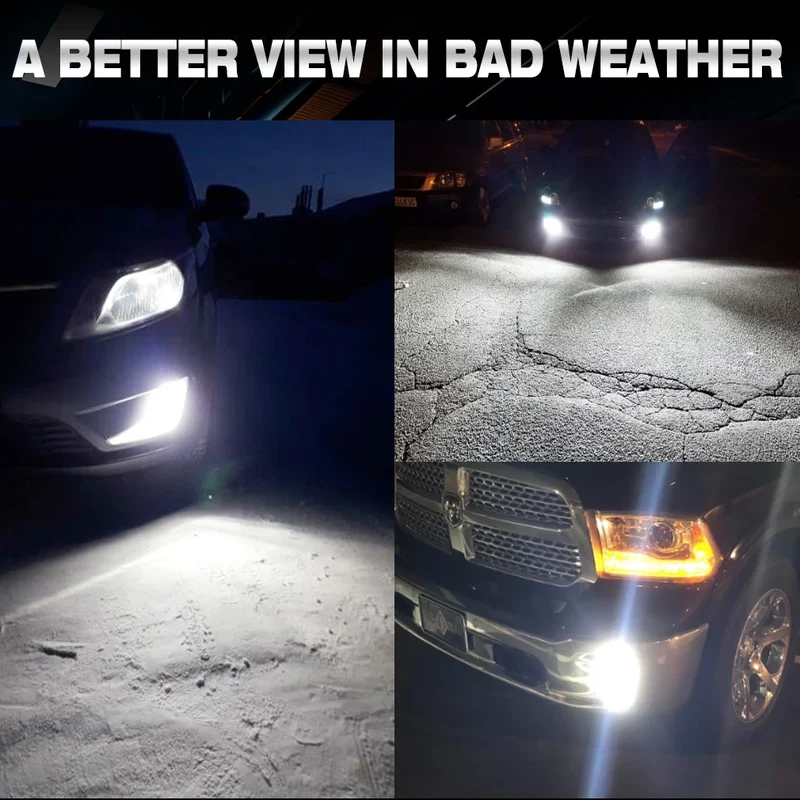 H8 H11 LED Headlights Canbus H7 9005 HB3 9006 HB4 Fog Light Bulb 30000LM 5500K LED Daytime Car Lamp for Auto 12V Headlamp