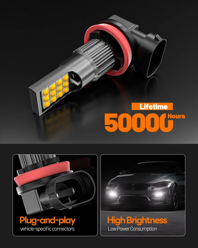 2pcs PSX24W 2504 For Subaru XV 2012 2013 2014 LED Fog Light Canbus Accessories