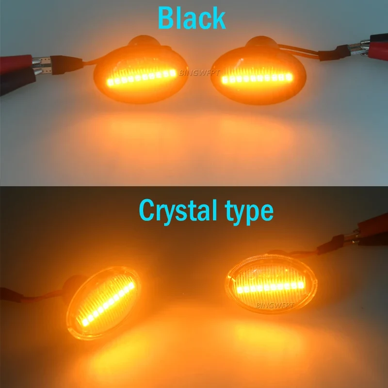 BINGWFPT For Abarth 500 595 695 For FIAT 500 500C 500L Flashing LED Dynamic Turn Signal Side Marker Light