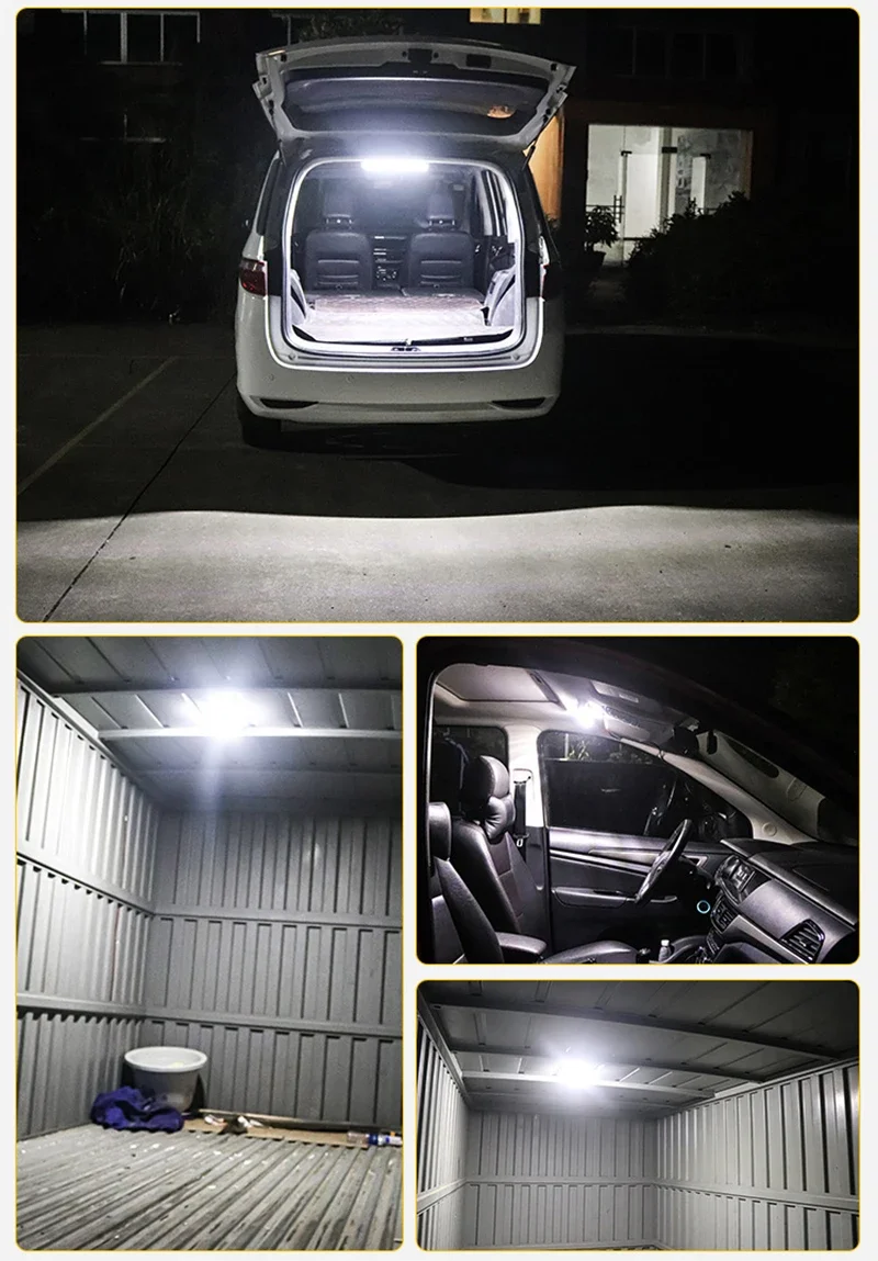 72LED 12V-80V Car Interior Light High Bright Cabin Dome Roof Ceiling Lamp Car Interior Reading Light For Trucks Campers Boats RV