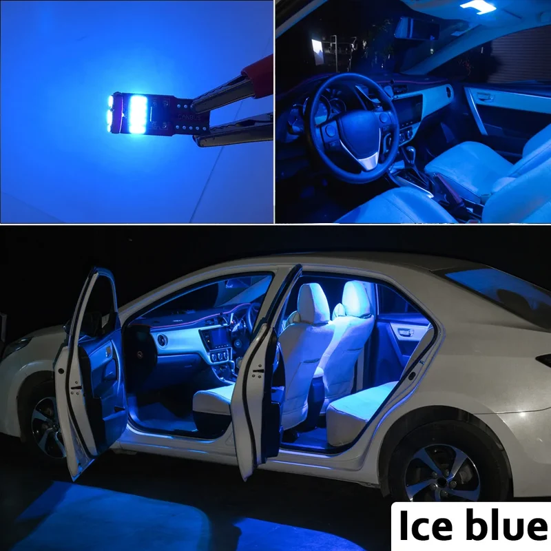 MDNG 9Pcs Canbus Indoor Lamp For MG 5 MG5 2021 2022 Vehicle Bulbs LED Interior Map Dome Trunk Light Kit No Error Car Accessories