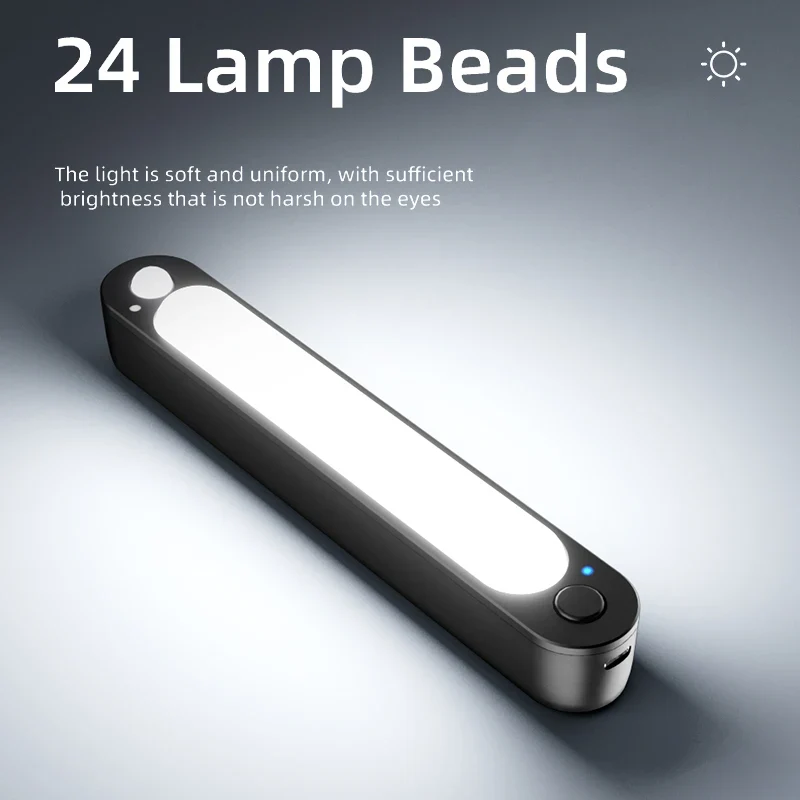 SEAMETAL Car Trunk Sensor Light USB Rechargeable Automatic Induction Light Bar Magnetic Sensing Lamp for Car Floor Trunk Hood