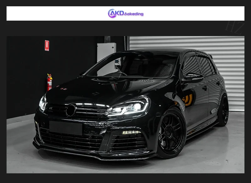 Headlight For VW Golf 6 MK6 2009-2013 Car автомобильные товары LED DRL Hella 5 Xenon Lens Hid H7 Golf6 Car Accessories