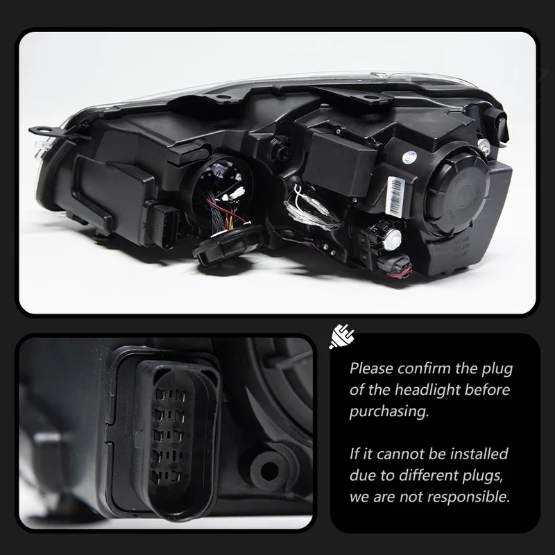 Headlight For VW Golf 6 MK6 2009-2013 Car автомобильные товары LED DRL Hella 5 Xenon Lens Hid H7 Golf6 Car Accessories