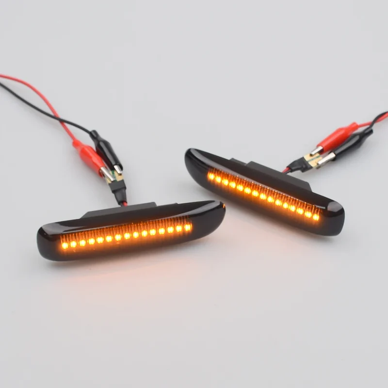 Sequential Flashing LED Turn Signal Side Marker Light For BMW 3 Series E46 Sedan Coupe Wagon Convertible 1997-2001