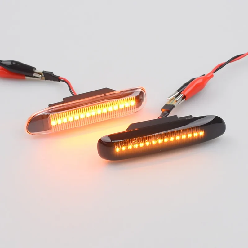 Sequential Flashing LED Turn Signal Side Marker Light For BMW 3 Series E46 Sedan Coupe Wagon Convertible 1997-2001