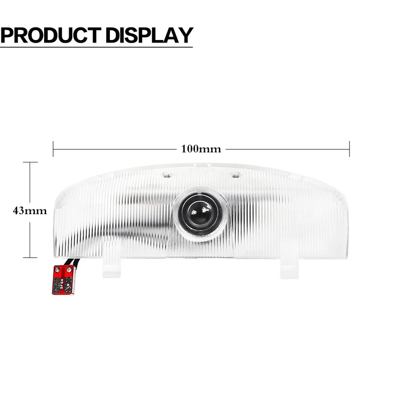 2X LED Car Door Courtesy Welcome Lamp Ghost Shadow Light Bulbs Accessories For Mitsubishi Pajero V87 V93 V97 V80 Montero Grandis