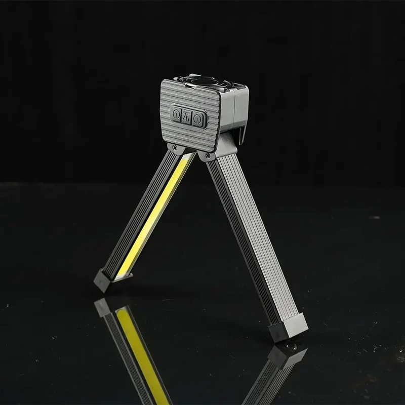 Gym Lamp For Posing Portable Magnet LED Flashligh 7th Gear Dimming Folding Worklight Waterproof Led Flashlight With Magnet Hook