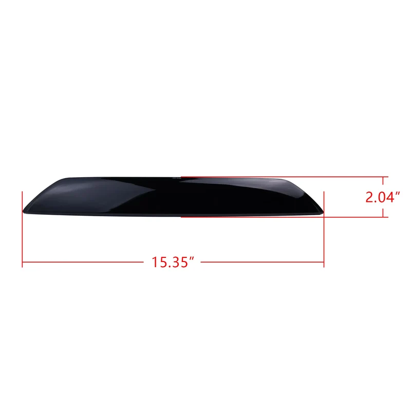 For Ford Transit MK8 Tourneo Custom 2012-up Single tailgate Third LED High Mount Level Brake Stop Light Lamp Black Lens