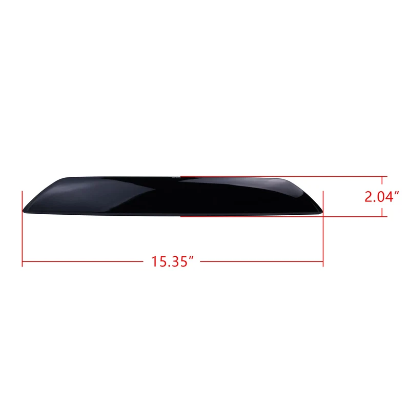 For Ford Transit MK8 Tourneo Custom 2012-up Single tailgate Third LED High Mount Level Brake Stop Light Lamp Black Lens