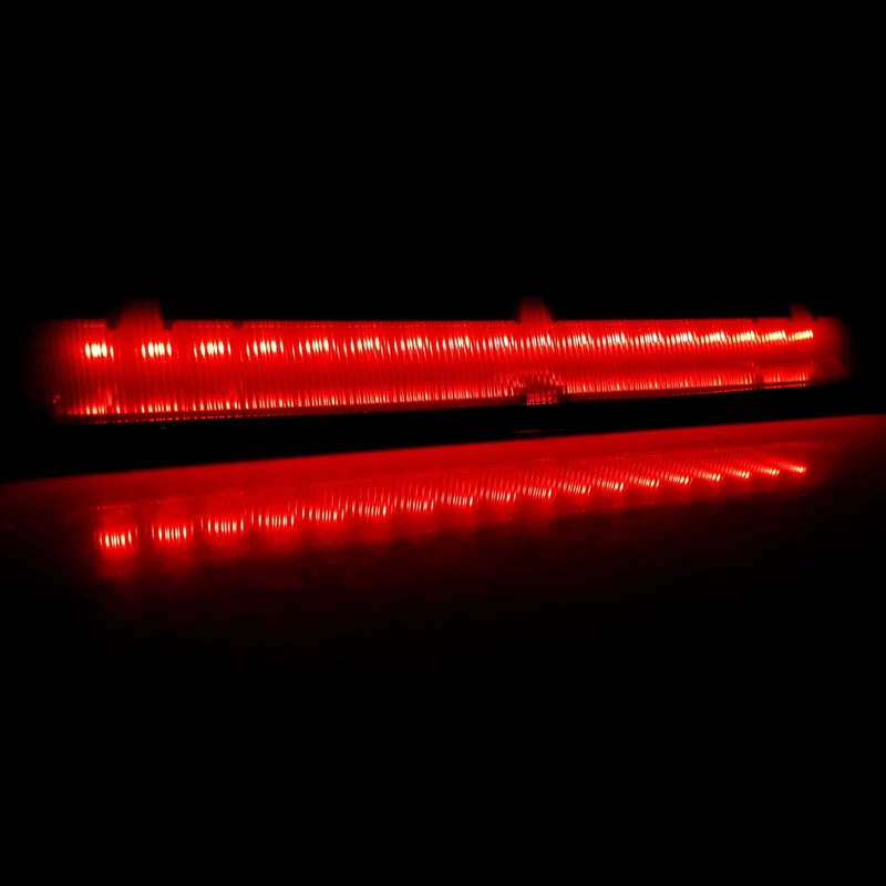 For Ford Transit MK8 Tourneo Custom 2012-up Single tailgate Third LED High Mount Level Brake Stop Light Lamp Black Lens