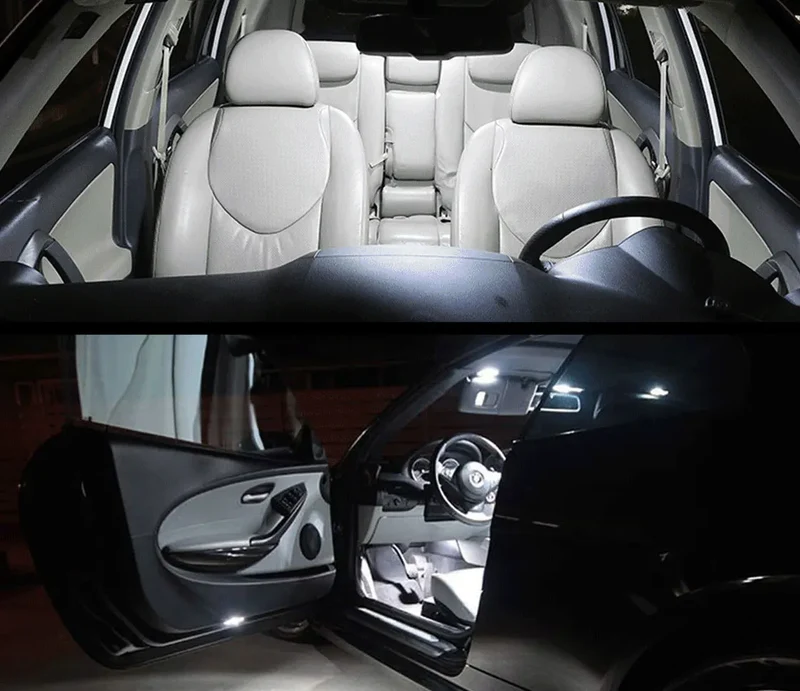 Car LED Interior Lights For Peugeot 106 107 108 206 Hatch Saloon SW CC Accessories Auto Dome Map Trunk Indoor Lamp Kit Canbus