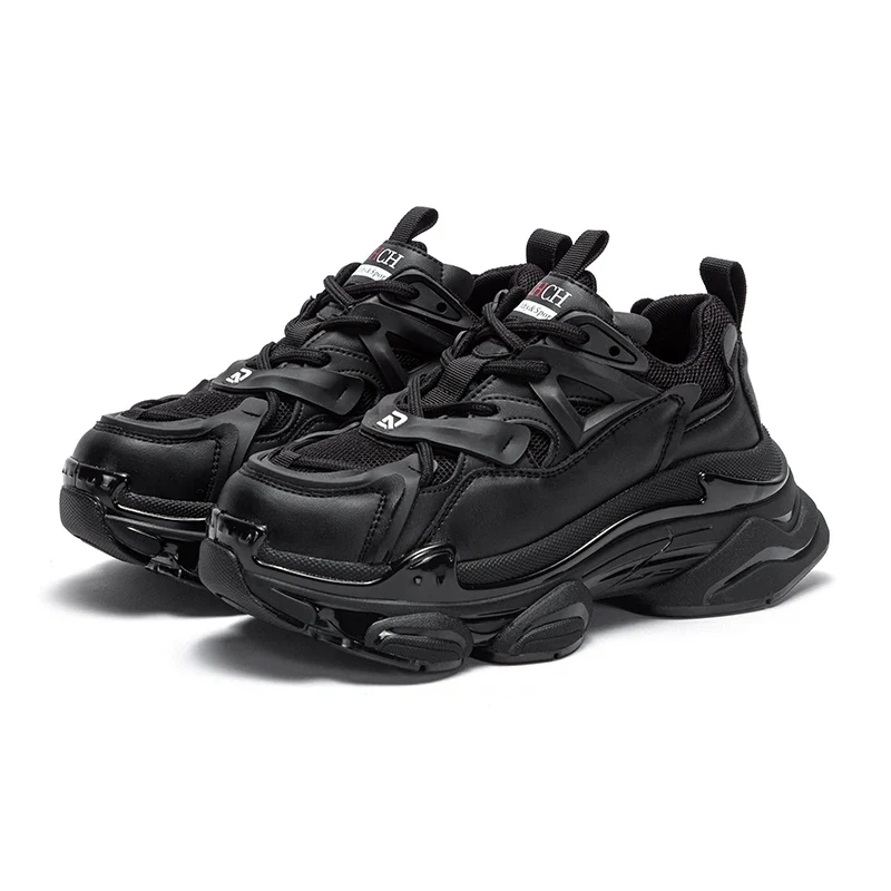 CH 2023 Women's Shoes Summer New Thick Sole Casual Sports Shoes Women's Lightweight Versatile Lace up Dad's Shoes