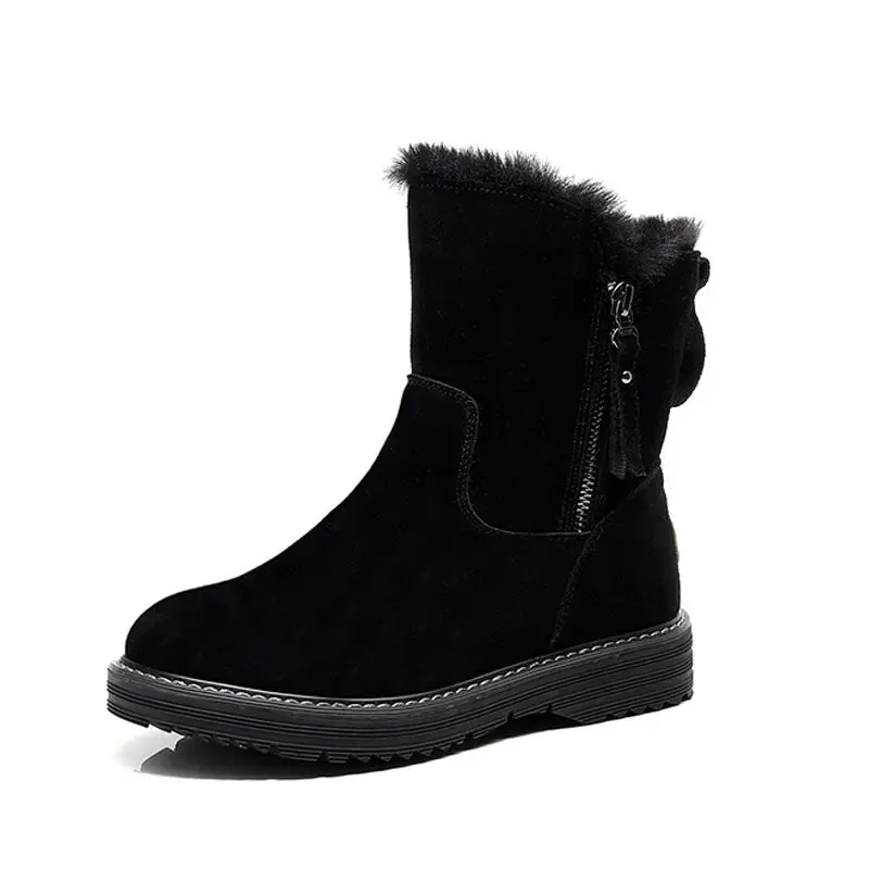 new women's shoes winter tide brand snow boots women velvet thick warm short boots waterproof non-slip big cotton shoes