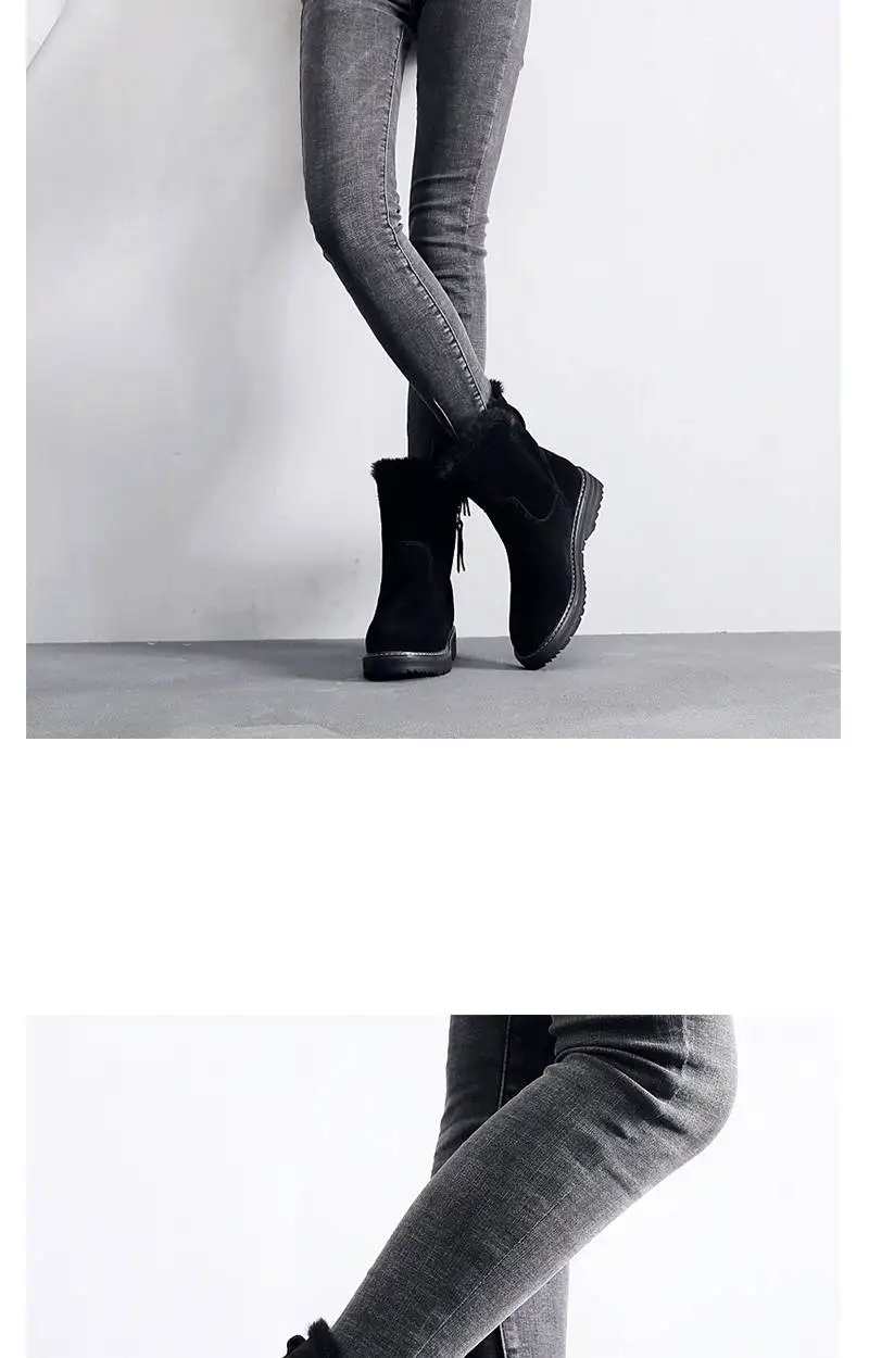 new women's shoes winter tide brand snow boots women velvet thick warm short boots waterproof non-slip big cotton shoes