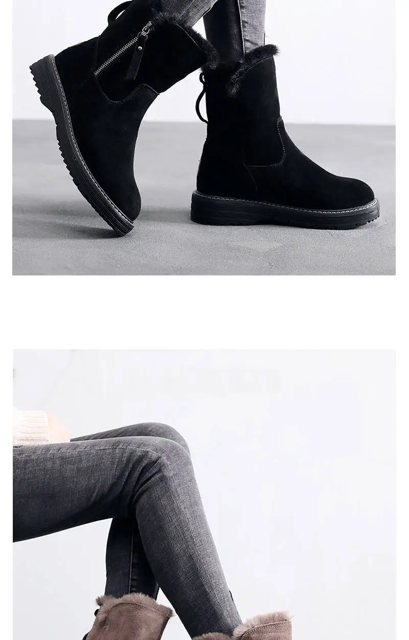 new women's shoes winter tide brand snow boots women velvet thick warm short boots waterproof non-slip big cotton shoes