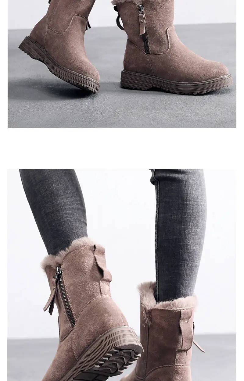 new women's shoes winter tide brand snow boots women velvet thick warm short boots waterproof non-slip big cotton shoes