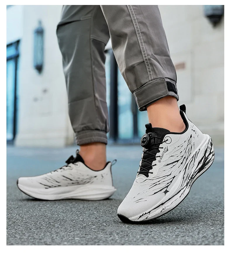 Fluorescence Running Shoes CarbonBoard Marathon Men Sports Casual Tenis Breathable Womens Comfortable Athletic Nonskid Sneakers