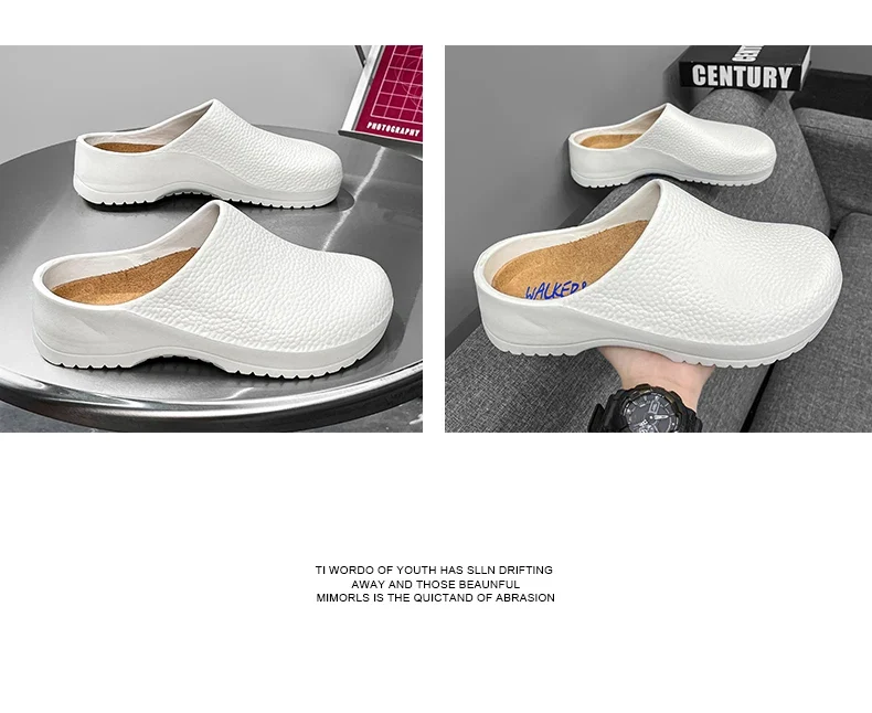 Men Chef Shoe Slippers Couples Garden Clogs Women Water Proof Cozy Sandals For Pet Workers Outdoor Fishing Shoes Doctor Shoes