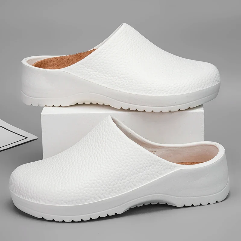 Men Chef Shoe Slippers Couples Garden Clogs Women Water Proof Cozy Sandals For Pet Workers Outdoor Fishing Shoes Doctor Shoes