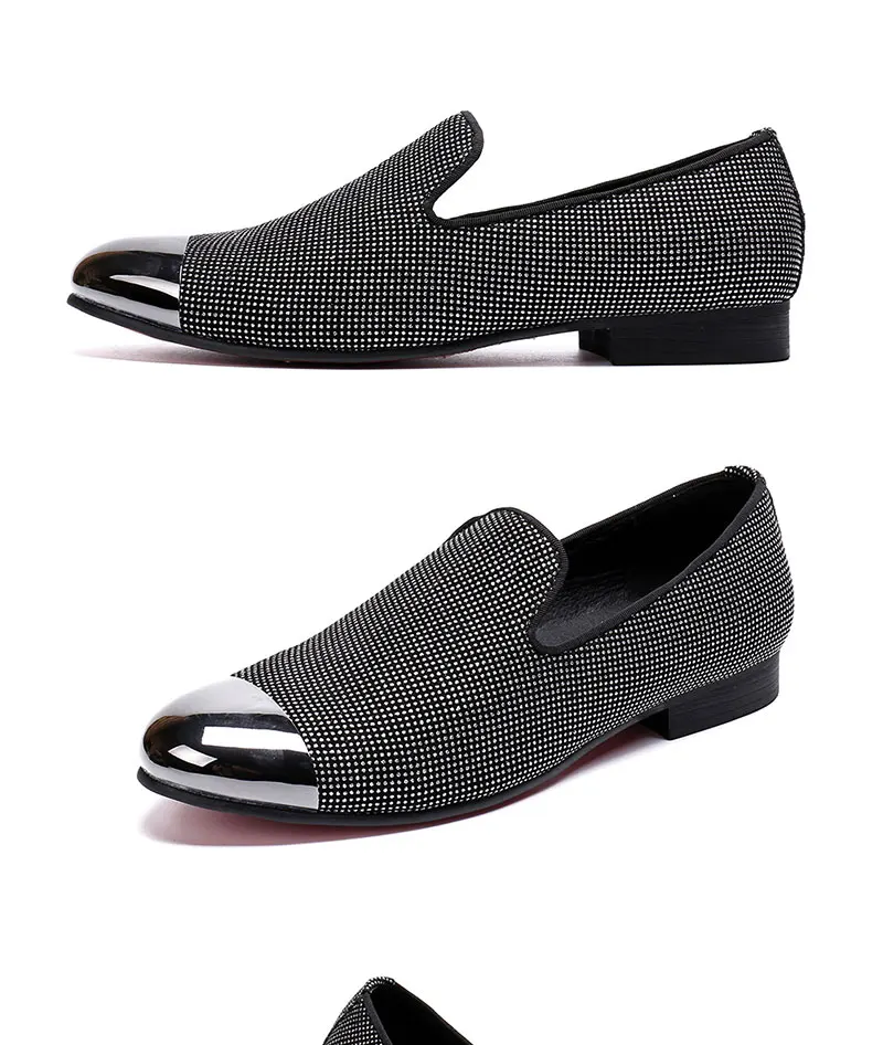 Autumn Metal Soup diamond COW LEATHER Luxurious Commercial affairs Customized Personality Party Socialize Shoes