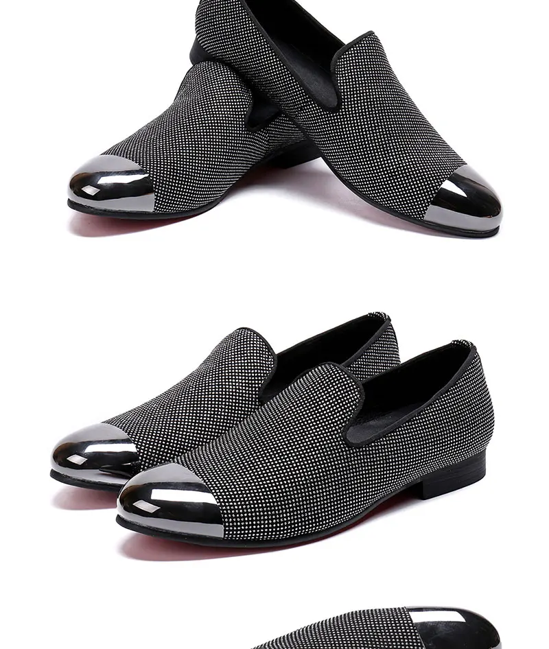 Autumn Metal Soup diamond COW LEATHER Luxurious Commercial affairs Customized Personality Party Socialize Shoes