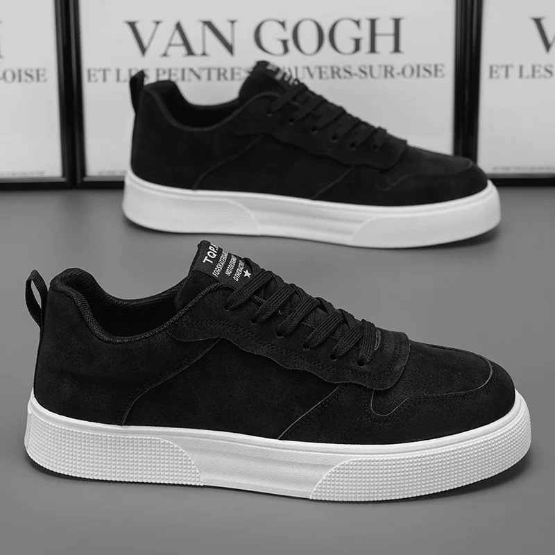 Men's Shoes Spring and Autumn New Style Green Black Red Sports Shoes Soft Sole Breathable Men's Low-Top Versatile Casual Shoes