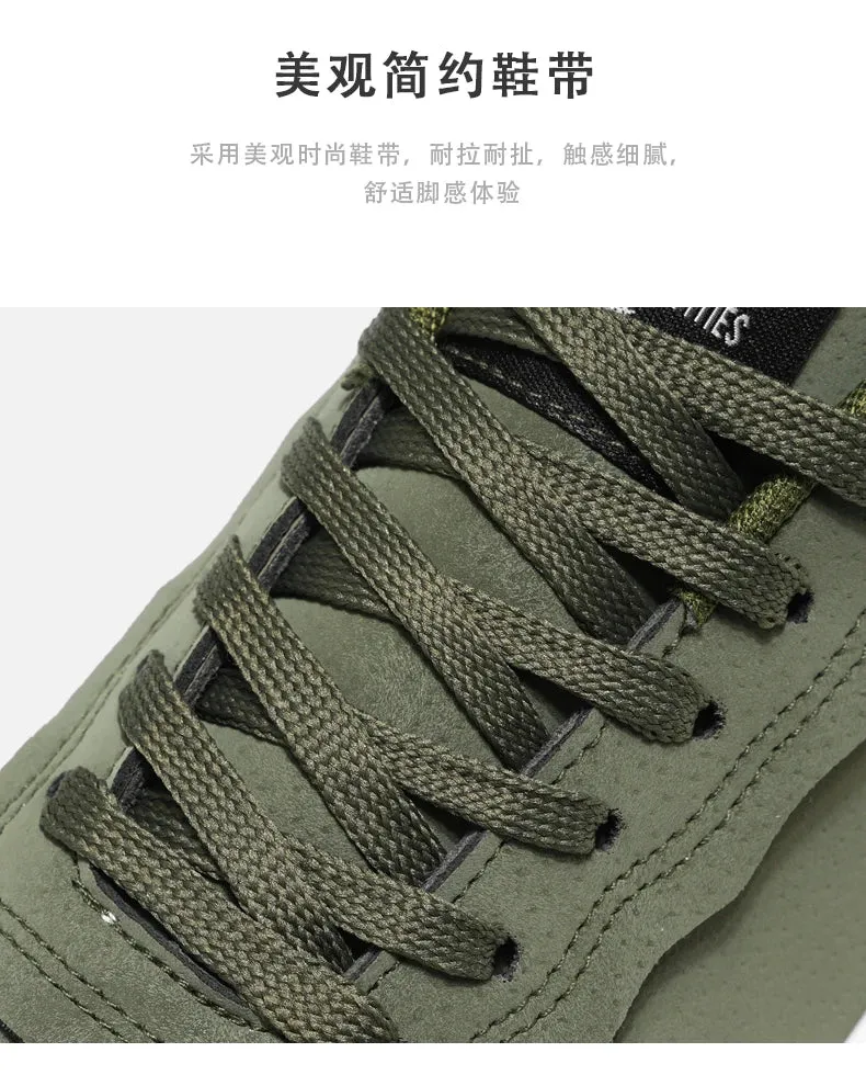 Men's Shoes Spring and Autumn New Style Green Black Red Sports Shoes Soft Sole Breathable Men's Low-Top Versatile Casual Shoes