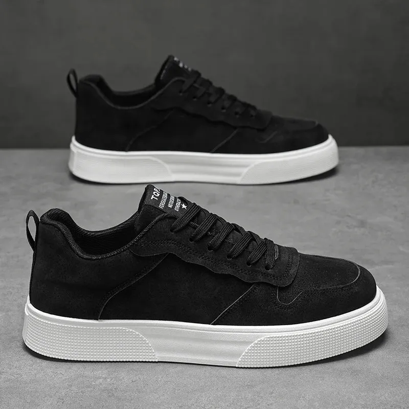 Men's Shoes Spring and Autumn New Style Green Black Red Sports Shoes Soft Sole Breathable Men's Low-Top Versatile Casual Shoes
