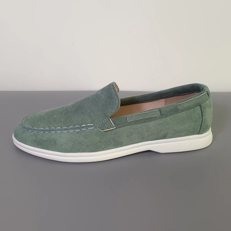 Fashion Classic Suede Leather Loafers Men Casual Shoes Luxury Brand Mens Breathable Slip on Driving Shoes Moccasins