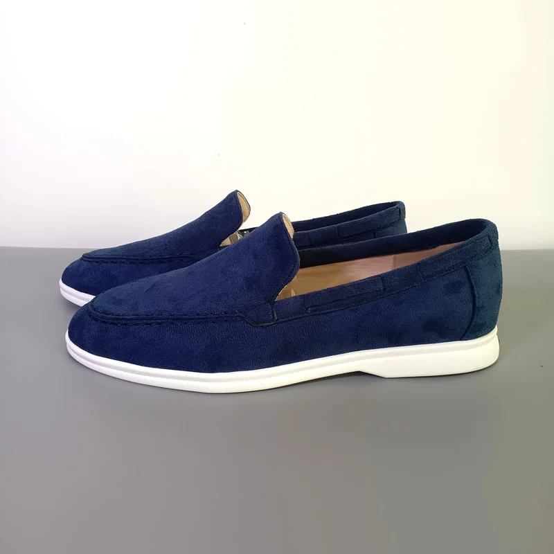 Fashion Classic Suede Leather Loafers Men Casual Shoes Luxury Brand Mens Breathable Slip on Driving Shoes Moccasins