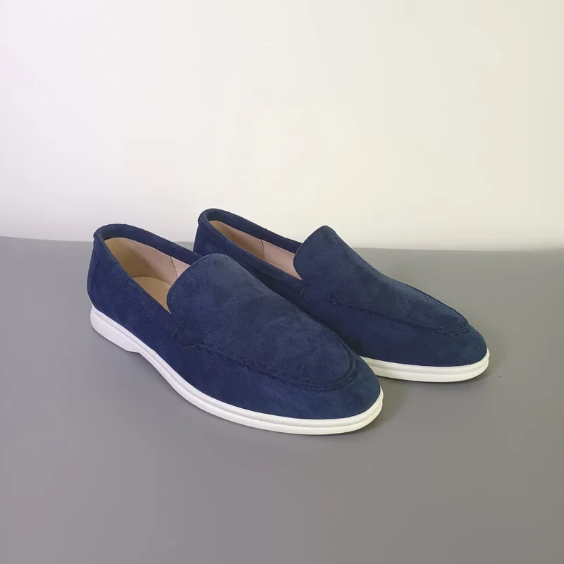 Fashion Classic Suede Leather Loafers Men Casual Shoes Luxury Brand Mens Breathable Slip on Driving Shoes Moccasins