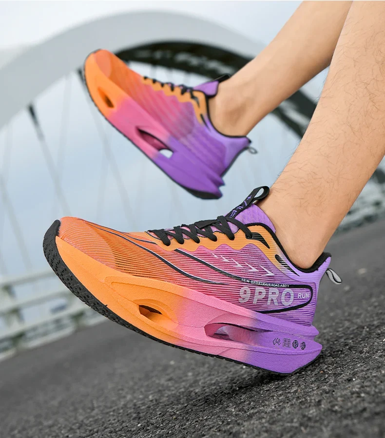 Running Shoes Men Sports Carbon Board Marathon Breathable Light Comfort Women Athletic Sneakers Jogging Tenis Air Cushion 2026