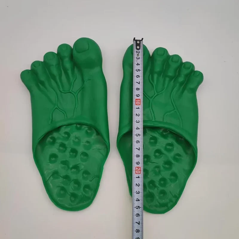 Funny Slippers Man Women Footwear Shoes Fashion Outdoor Beach Couple Slippers Role Playing Bigfoot Amazing Sandals Of The Hulk