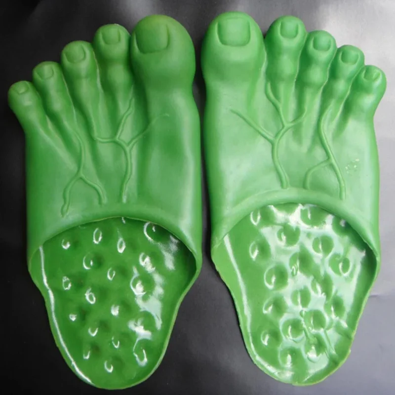 Funny Slippers Man Women Footwear Shoes Fashion Outdoor Beach Couple Slippers Role Playing Bigfoot Amazing Sandals Of The Hulk