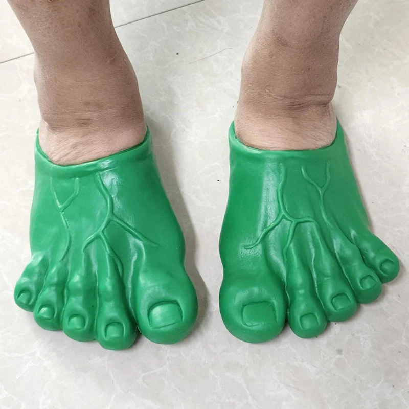 Funny Slippers Man Women Footwear Shoes Fashion Outdoor Beach Couple Slippers Role Playing Bigfoot Amazing Sandals Of The Hulk