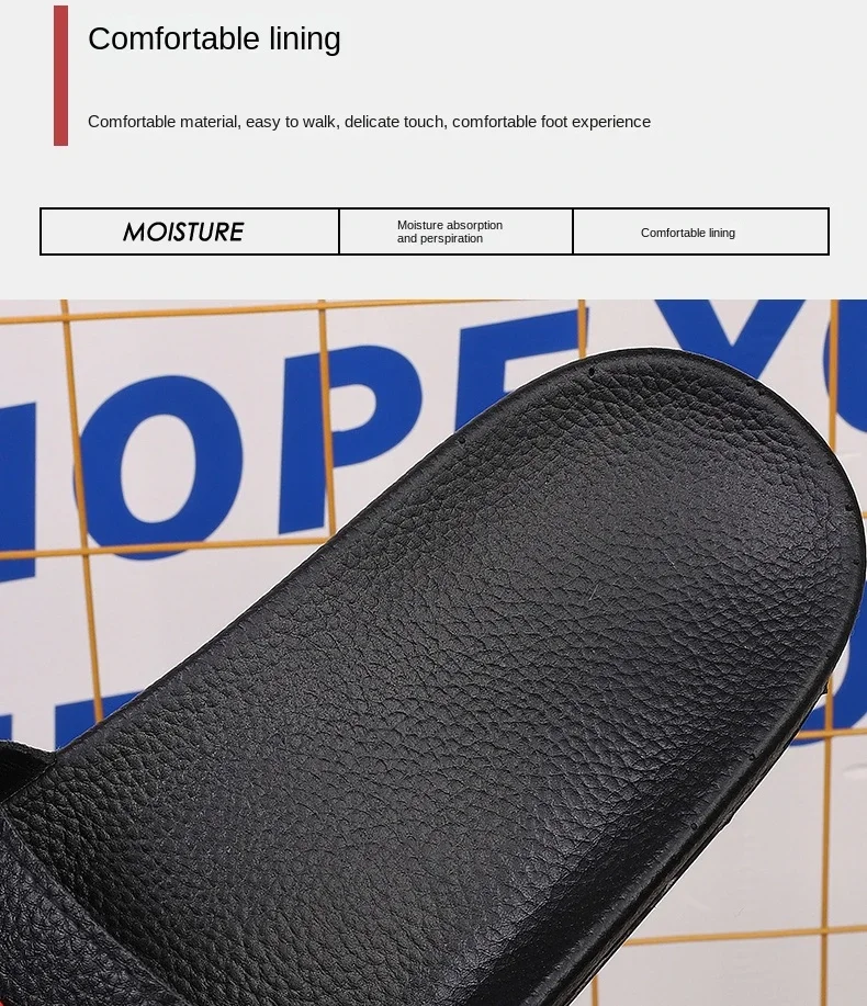 Fashion Brand Slippers for Men Ultra Soft Slides Non-slip Wear-resistant Sandals Men Casual Summer Indoor Outdoor Slippers