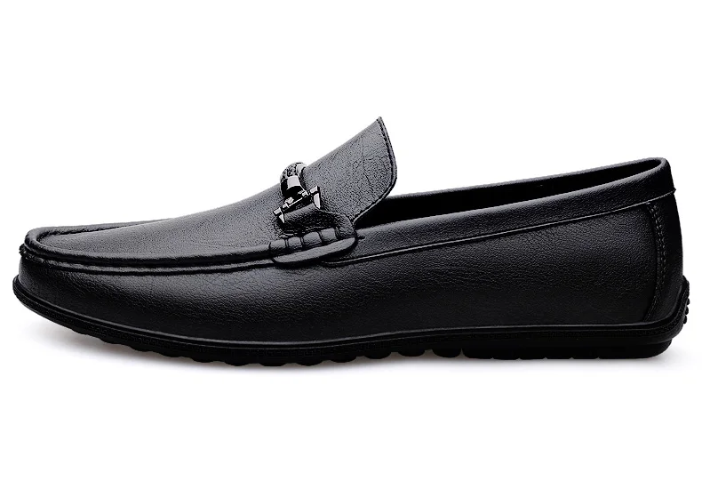 Men Loafers Slip on White Leather Shoes Casual Fashion Luxury Shoes Designer Italian Brand Loafer Moccasins Four Seasons