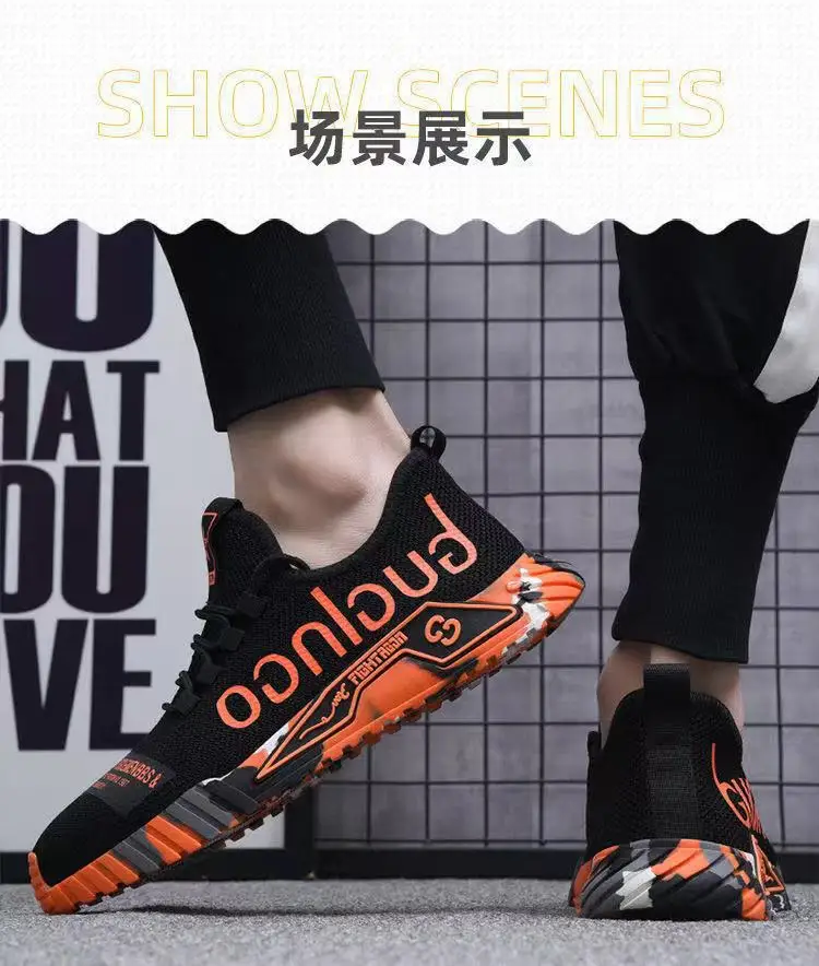 Men Sneakers Mesh Casual Shoes Lac-up Men Shoes Lightweight Vulcanize Shoes Walking Sneakers Man Running Gym Shoes2024