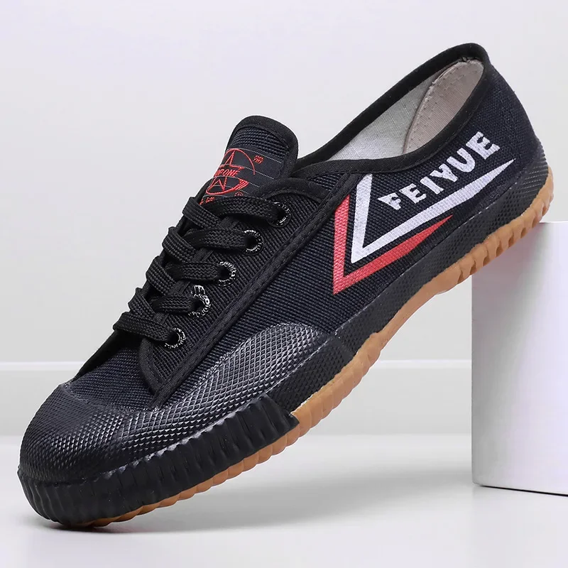 New Men's Canvas Shoes, Men's and Women's Kung Fu Martial Arts Shoes, Men's Training Sports Shoes, Lace Up Soft Soled Shoes