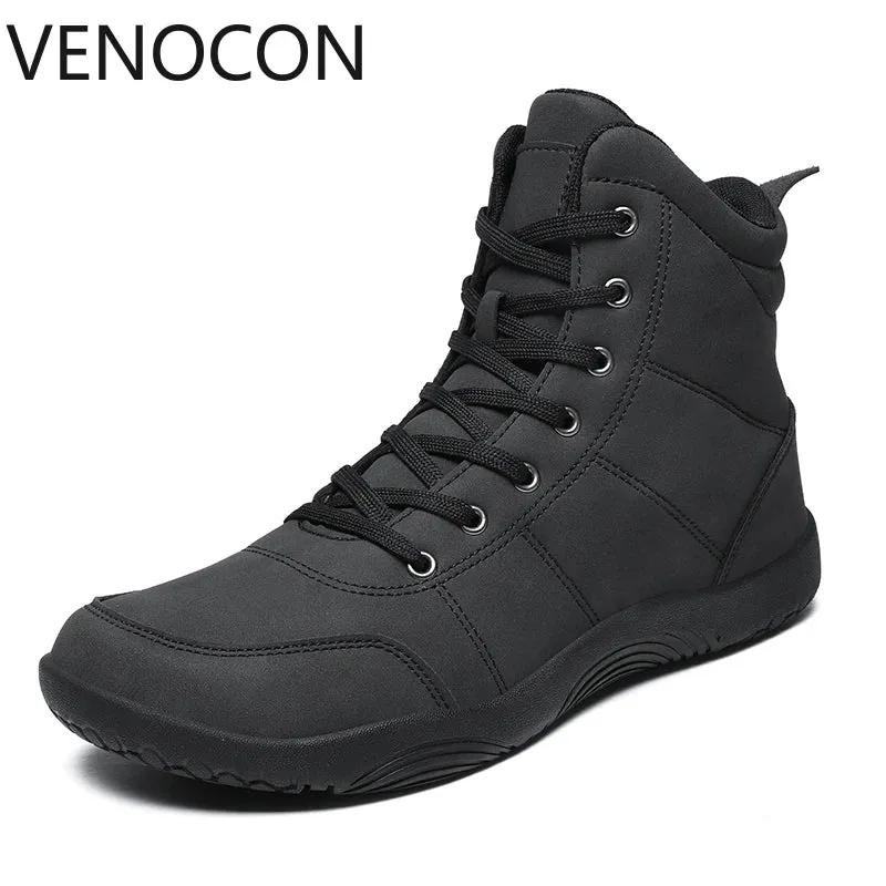 VENOCON Adult Barefoot Combat Sneakers Winter Man Men's Wide Toe Nose Walking Hiking Trail Boots Shoes Footwear For Women