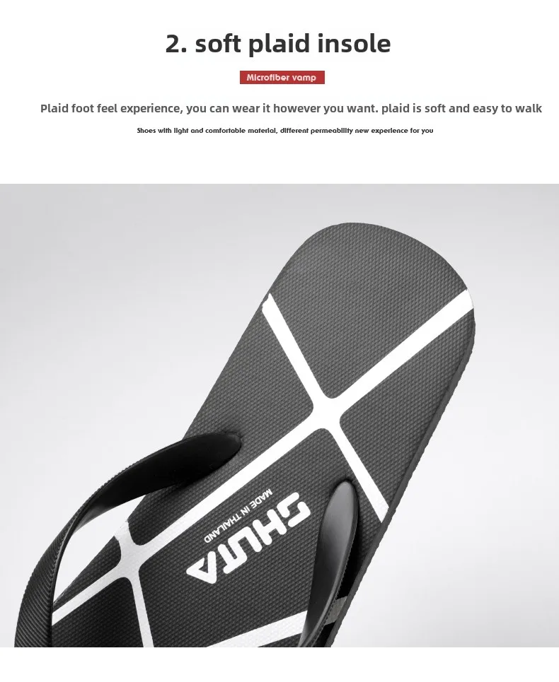 Men's Summer Flip Flop Fashionable Outdoor Slippers Casual Vacation Beach Shoes Indoor Bathroom Non-slip Flip-flops Sandals
