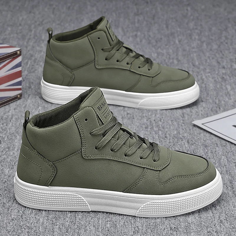 Brand Men's Vulcanzed Shoes Platform High Top Man Sneakers Lightweight Male Running Shoes Breathable Comfort Casual Sport Shoes