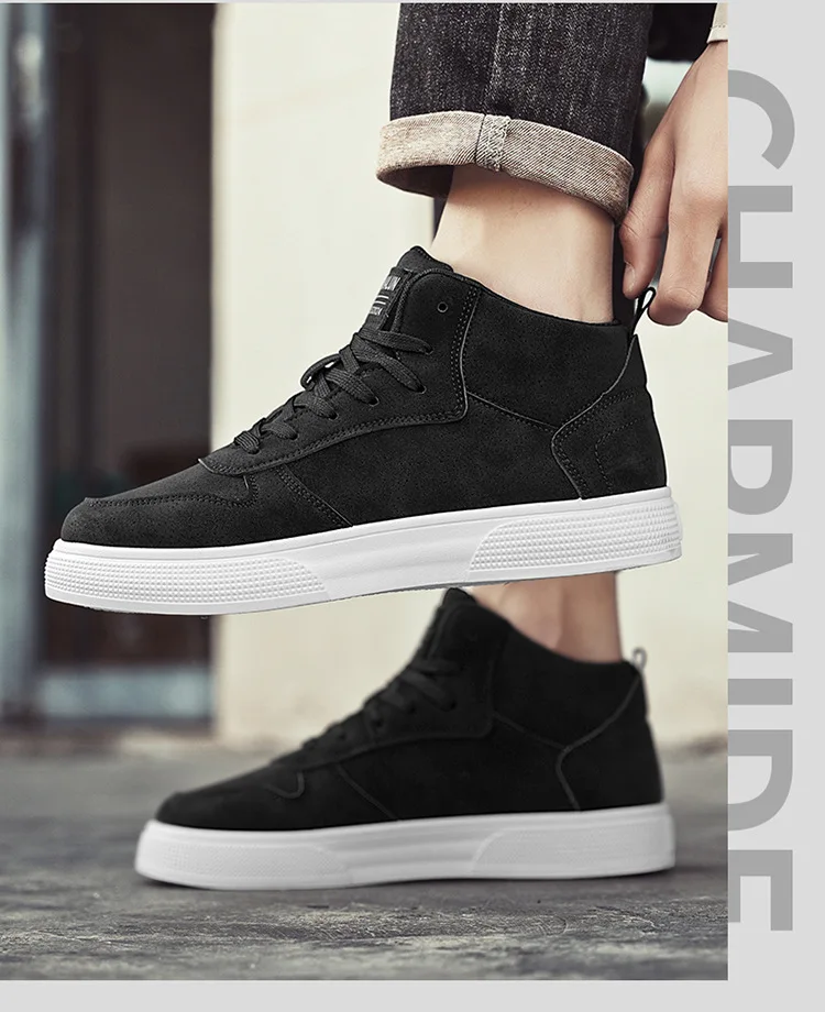 Brand Men's Vulcanzed Shoes Platform High Top Man Sneakers Lightweight Male Running Shoes Breathable Comfort Casual Sport Shoes